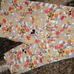 Lularoe TC2 Mickey Pluto Donald  Leggings